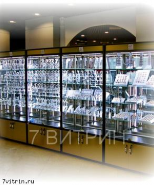 Торговая витрина со светодиодной подсветкой Бриллиант